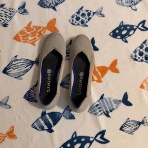 Rothy’s the flat round toe ballet flats flax birdeye color size 9